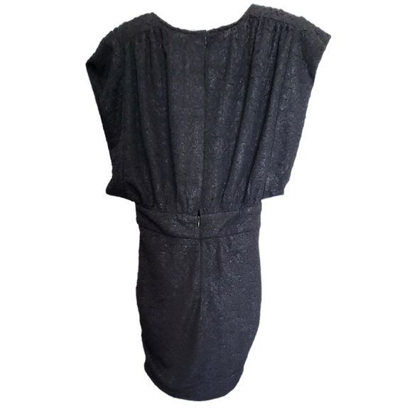 🆕️ IRO Cory Ruched Cloqué Mini Dress in Black - Picture 12 of 16